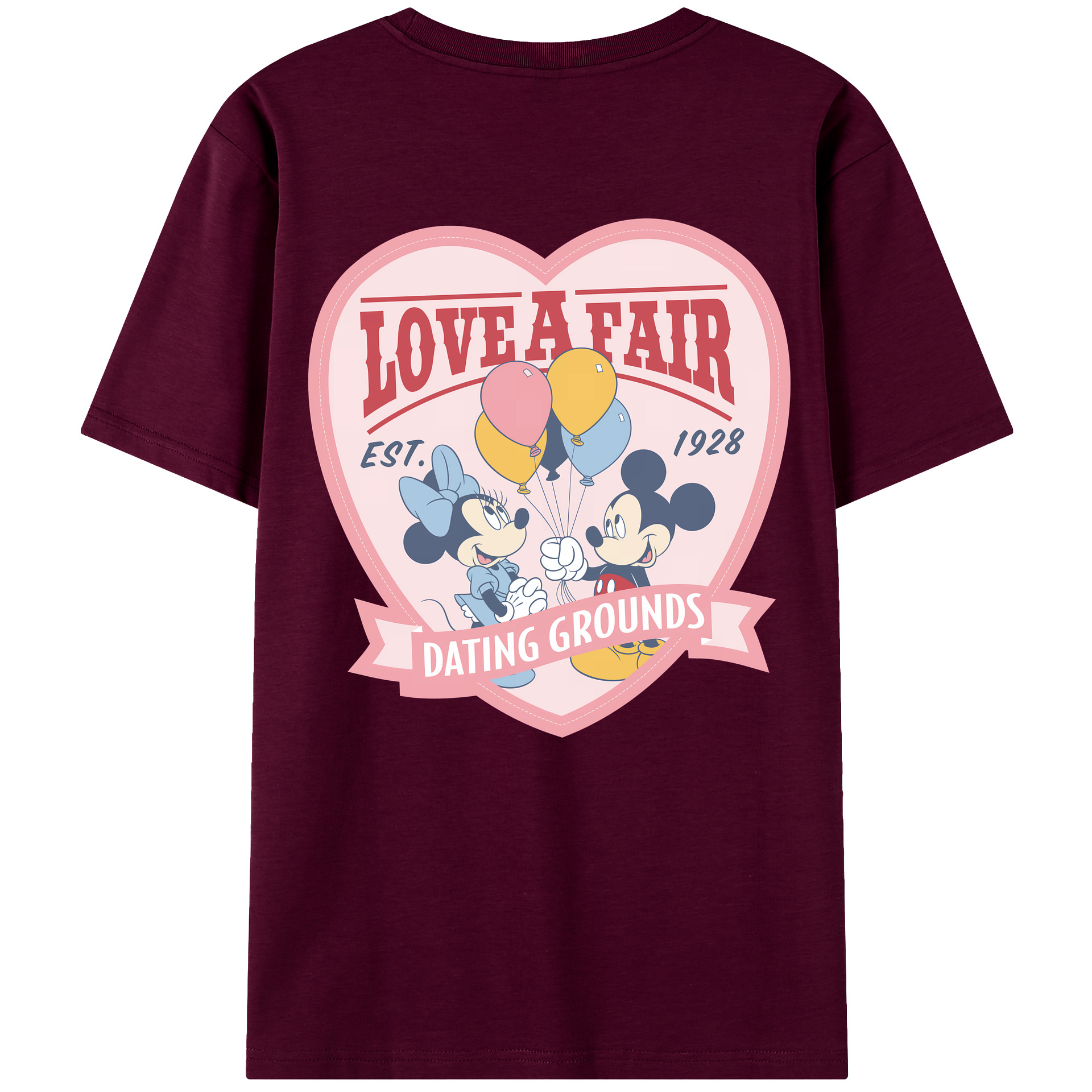 （画像用） ミッキーマウス Mickey Mouse レディース半袖Tシャツ(バックプリント)